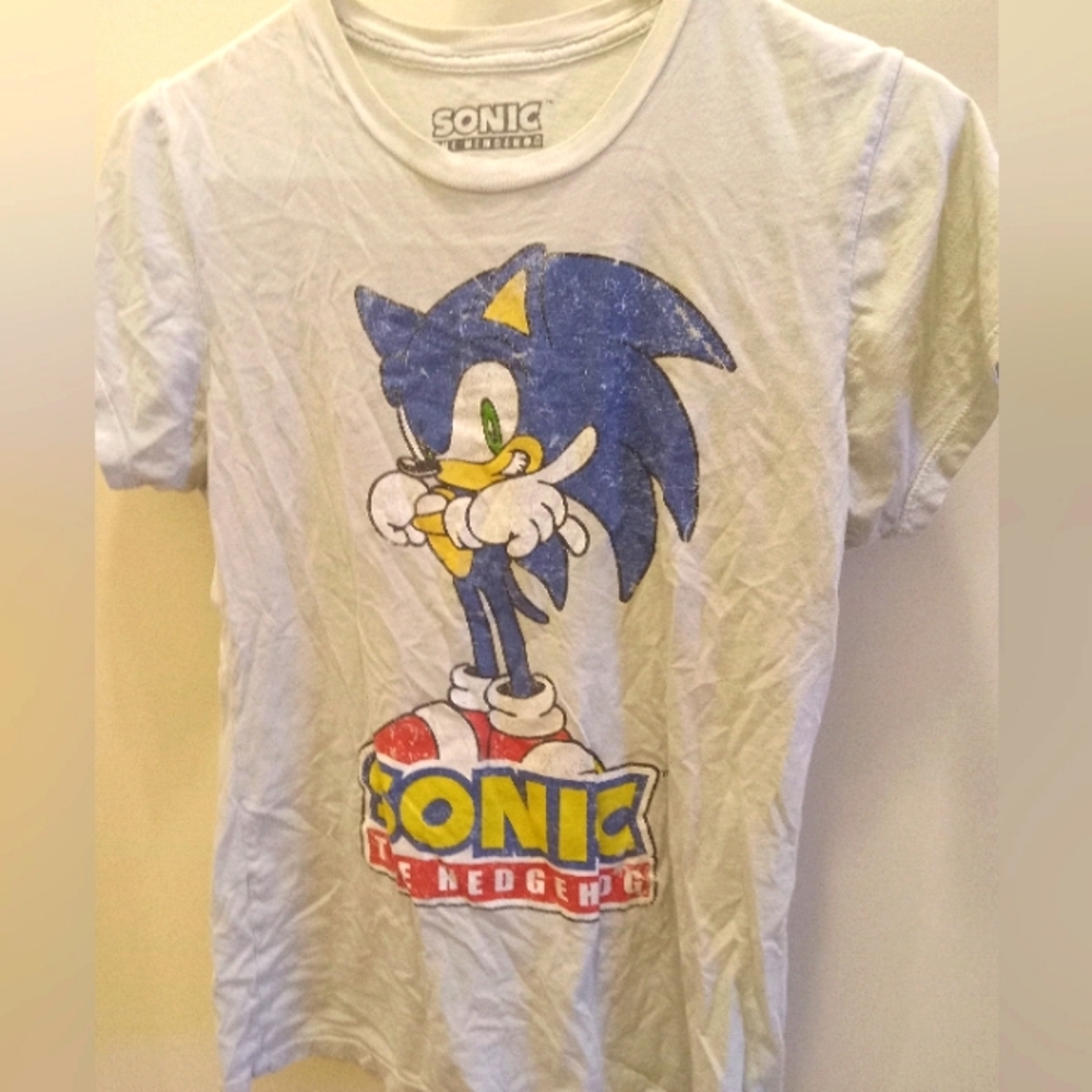 Y2K Sonic womens fitted t